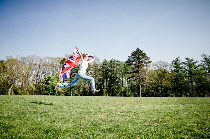 Louise mit ihrer britischen Identität