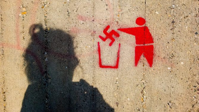 Sprachwandel: Der Begriff Nazi etymologisch betrachtet Anti-Nazi-Graffito