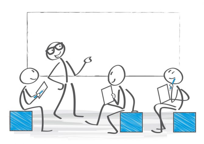 Wir brauchen zwei Fächer Deutsch Termine für Trainings, Seminare, Weiterbildung, Illustration