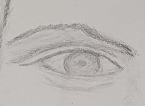 Gezeichnetes Auge