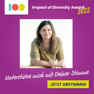 Sigi Lieb beim Impact-of-Diversity-Award - Aufruf zum Public Voting