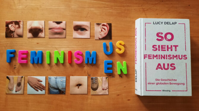 Feminismus- Feminismen Buchtitel und Schriftzug